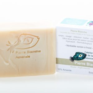 Savon Pierre Blanche<br>Lait d'amande - 400g